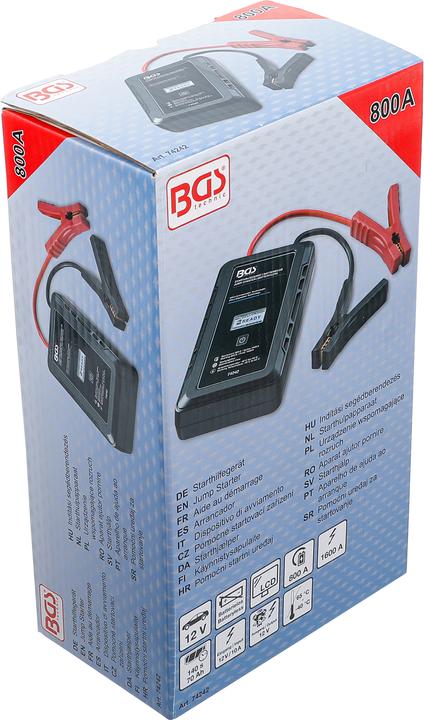 Actual product image BGS Jump Starter Batteryless with Ultra-Capacitor Technologie 12 V / 800 A / 1600 A (1600 A)
