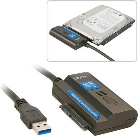 Produktbild Lindy USB 3.1/3.0 - SATA 3.0 Laufwerksadapter Unterstuetzt SATA Datentransferraten bis 6Gbit/s (1 m, USB 3.1, USB 3.0)