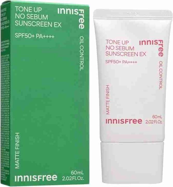 Produktbild Innisfree Tone Up No Sebum Sunscreen EX (Sonnencreme, SPF 50+, 50 ml)