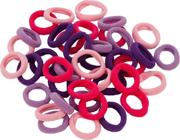 Trisa Elastisches Haargummi für Babys, rosa, pink, lila & rot (Haargummi)