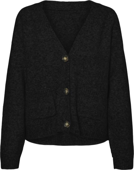 Vero Moda Locker geschnitten V-Ausschnitt Gerippte Ärmelbündchen Strickjacke Strickjacke