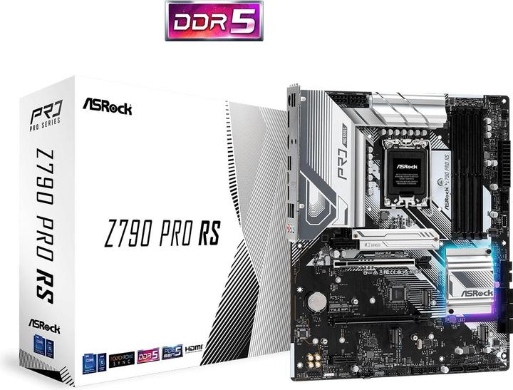 Productafbeelding AsRock Z790 PRO RS ATX Intel DDR5 So.1700 (LGA 1700, Intel Z790, ATX)