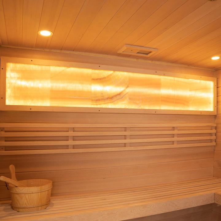 Image du produit Home Deluxe Sauna intérieur BEAU - 200 x 160 cm pour 5 personnes - Sauna traditionnel avec poêle de 7,5kW