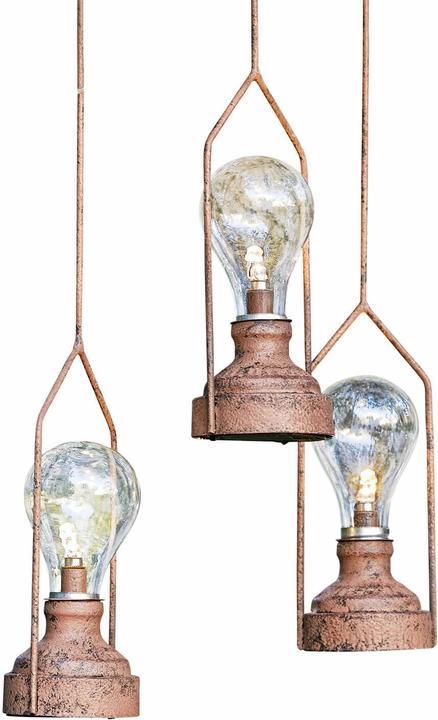 Produktbild Loberon LED-Hängelaterne 3er Set Chambéry antikbraun (H, 3 x)