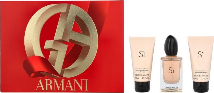 Image du produit Giorgio Armani Sì Set Eau de Parfum 50ml + Gel Douche 50ml + Lait Corporel 50ml (Eau de parfum, 150 ml)