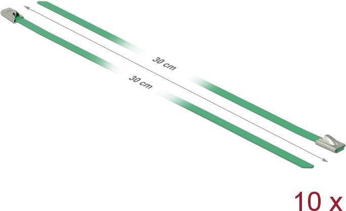 Immagine prodotto Delock Fascetta in acciaio inox 300x4,6 10 pz. (Fascette in plastica, 300 mm, 10 pz.)