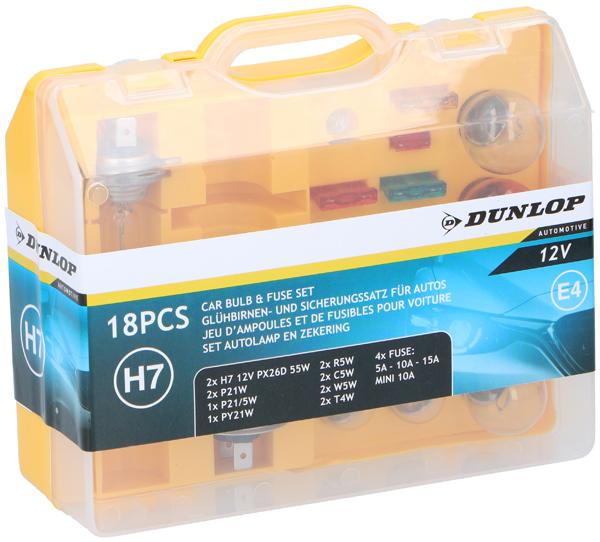 Immagine prodotto Dunlop Set di lampadine 18 pezzi H7 12V/55W