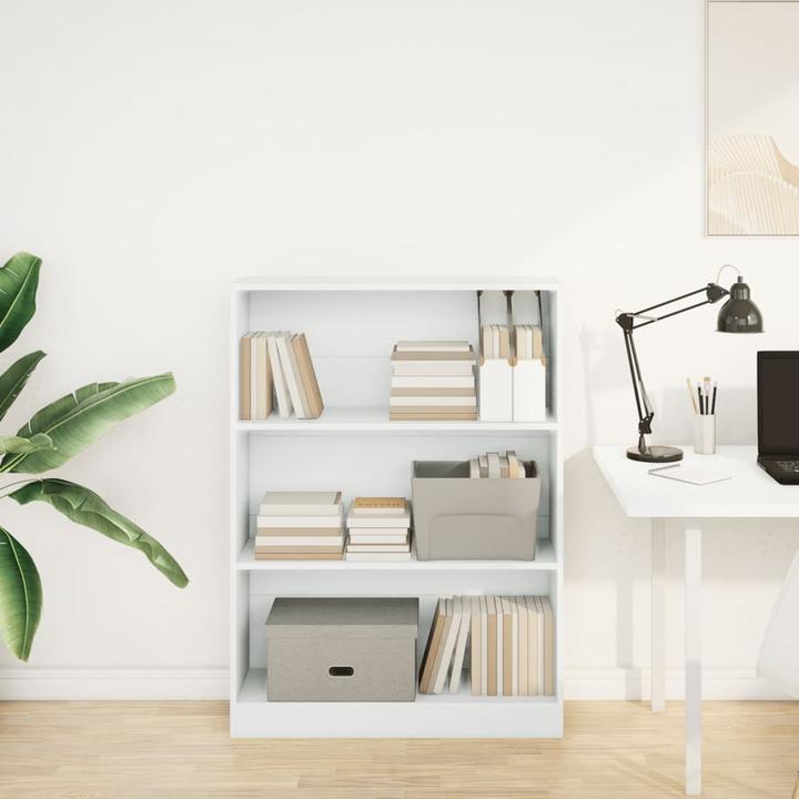 Immagine prodotto VidaXL Bücherregal Regal Standregal Büroregal Aktenregal Aufbewahrungsregal Weiss (80 x 24 x 109 cm)