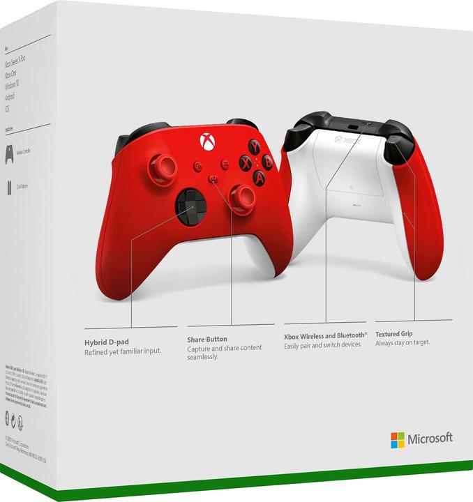 Produktbild Microsoft Xbox Wireless Controller - Pulse Red (PC, Xbox One X, Xbox Series X, Xbox One S, Xbox Series S)