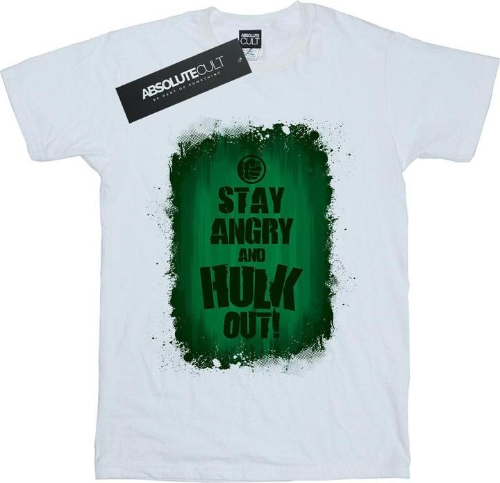 Actual product image Mens Hulk Stay Angry T-Shirt (XL)