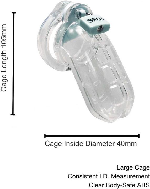 Actual product image Rimba Penis Chastity Cage Kit - Bankok
