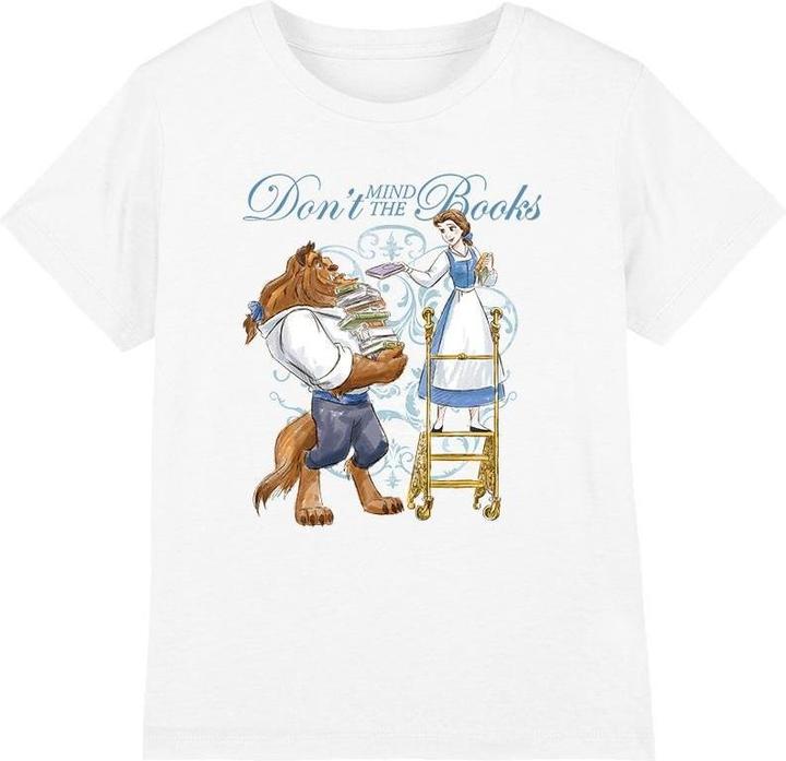 Immagine prodotto Beauty And The Beast Don't Mind the Books Maglietta Bambini (152, 158)