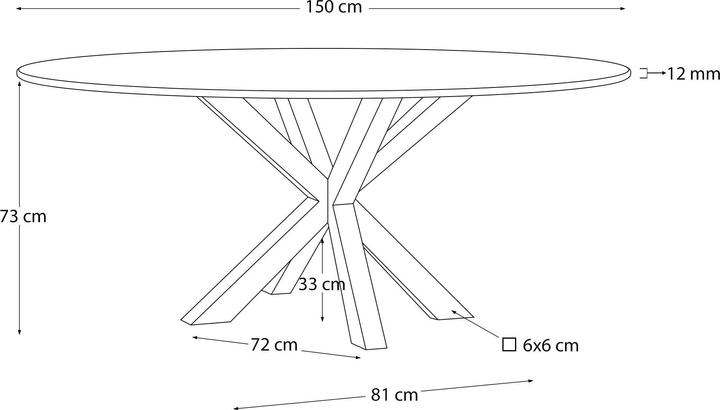 Immagine prodotto Kave Home Argo (150 x 150 cm)