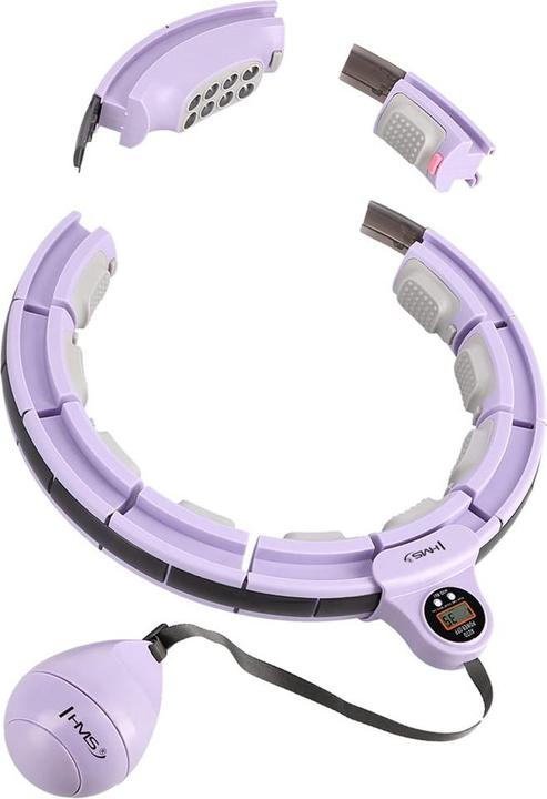 Produktbild HMS Hula Hop HHM13 with magnets weight and counter purple (40 cm, 400 g)