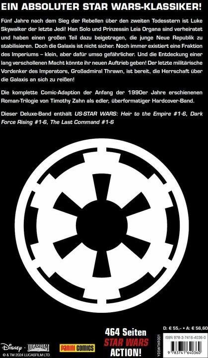 Actual product image Panini Star Wars Comics: Die Thrawn-Trilogie Deluxe (German, Terry Dodson, Fred Blanchard, Timothy tooth, Vincent Rueda, Edvin Biukovic, Olivier Vatine, Michael Nagula, 2024)