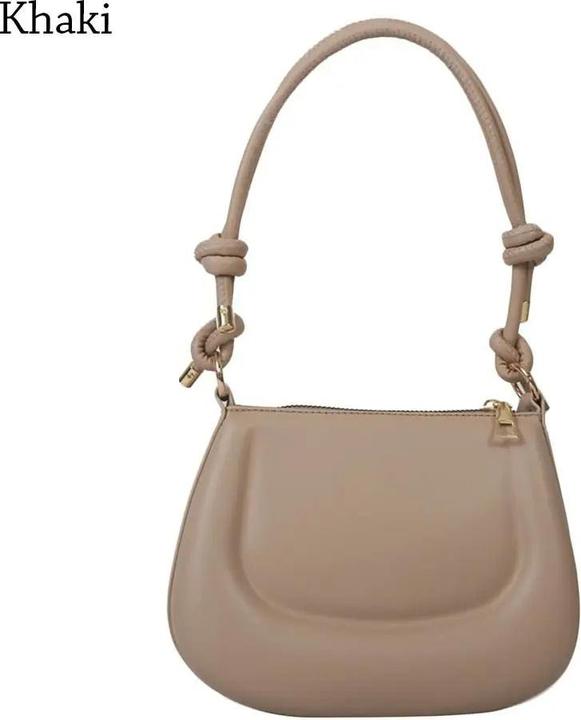Image du produit Only-Bags.Store PU cuir sac à bandoulière couleur solide avant-bras Messenger Bag Crossbody Bags