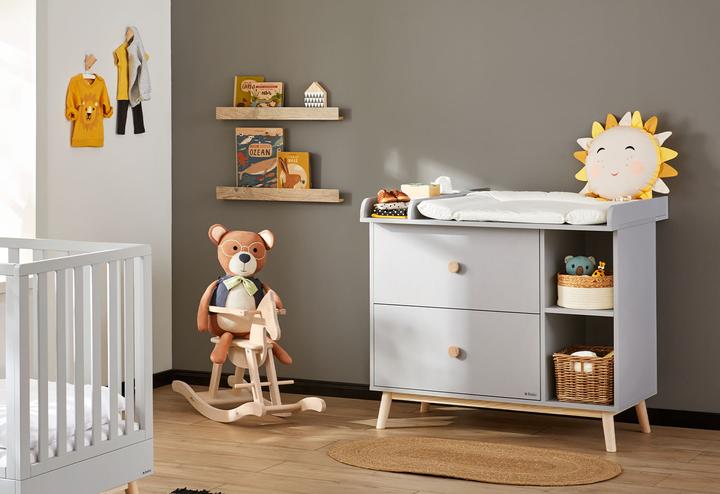 Image du produit Pinolino Set de chambre d'enfant 'Dusk' large, 2 pcs. (Lit de bébé, Unité de changement)