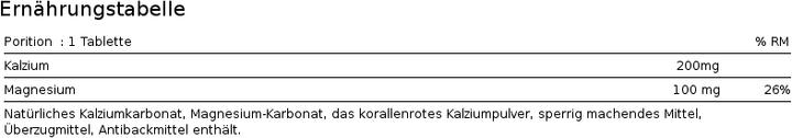 Nährwerte und Zutaten ESN Guarana (90 Stück, Kapseln, 100 g)
