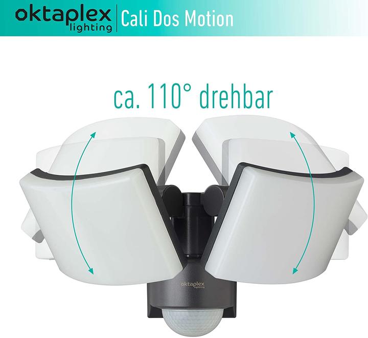 Actual product image Oktaplex lighting Cali Dos Motion (3200 lm, IP65)