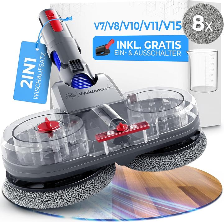 Immagine prodotto Weidenbach Wischaufsatz für Dyson V7-V15, Gen5 Nass- und Trockensauger