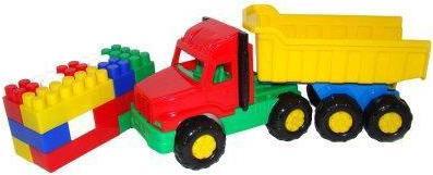 Wader Toy truck 30 cm with blocks 17 pcs.