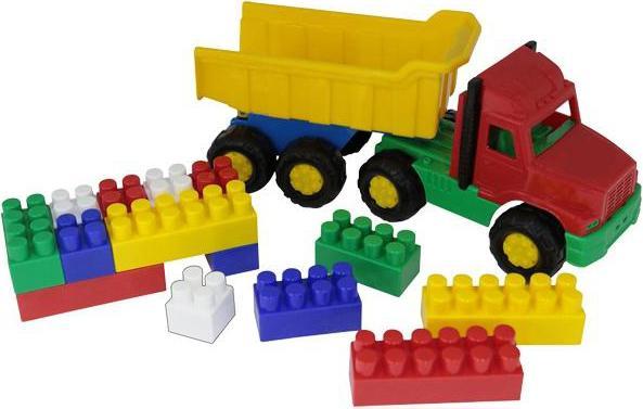 Produktbild Wader Toy truck 30 cm with blocks 17 pcs.