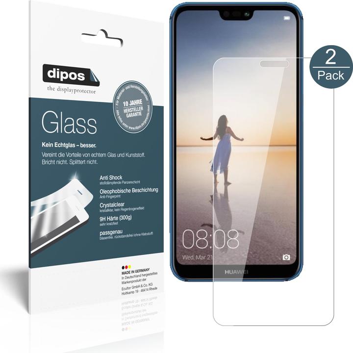 Dipos Pellicola Protettiva Anti-Shock (2 Pezzo/i, Huawei P20 Lite)