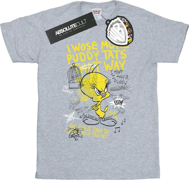 Immagine prodotto Looney Tunes More Puddy Tats Maglietta Titti Uomo (3XL)
