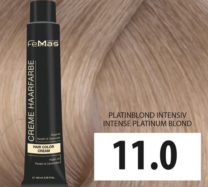 Actual product image FemMas 11.0) hair color platinum blonde intensive 100ml (Platinum blonde)