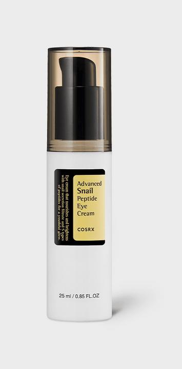 Produktbild Cosrx Advanced Snail Peptide Eye Cream nawilżający krem pod oczy z peptydami 25ml (Crème, 25 ml, Tag + Nacht)