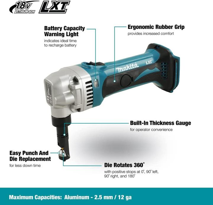 Actual product image Makita Battery Nibbler DJN161Z, Solo