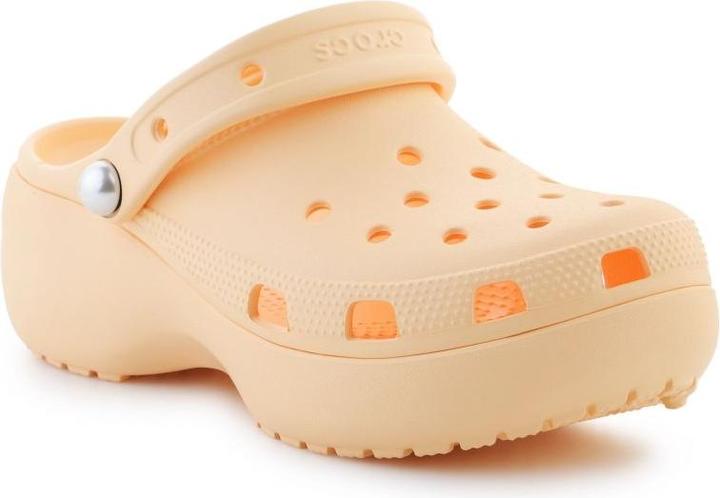 Crocs W's Classic PlatformPearl Clog (39)