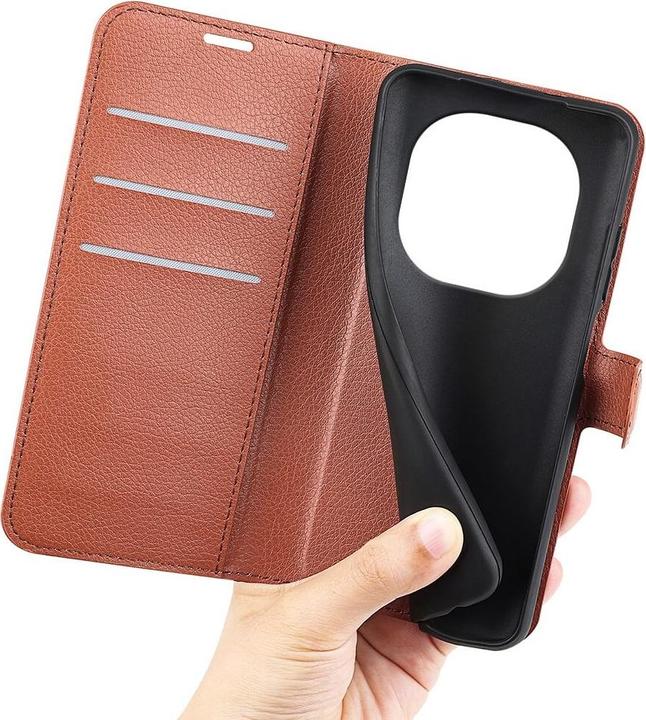 Produktbild Cover-Discount Xiaomi Redmi Note 14 Pro 5G - Leder Etui Hülle (Xiaomi Redmi Note 14 Pro 5G, Xiaomi Poco X7 Pro)