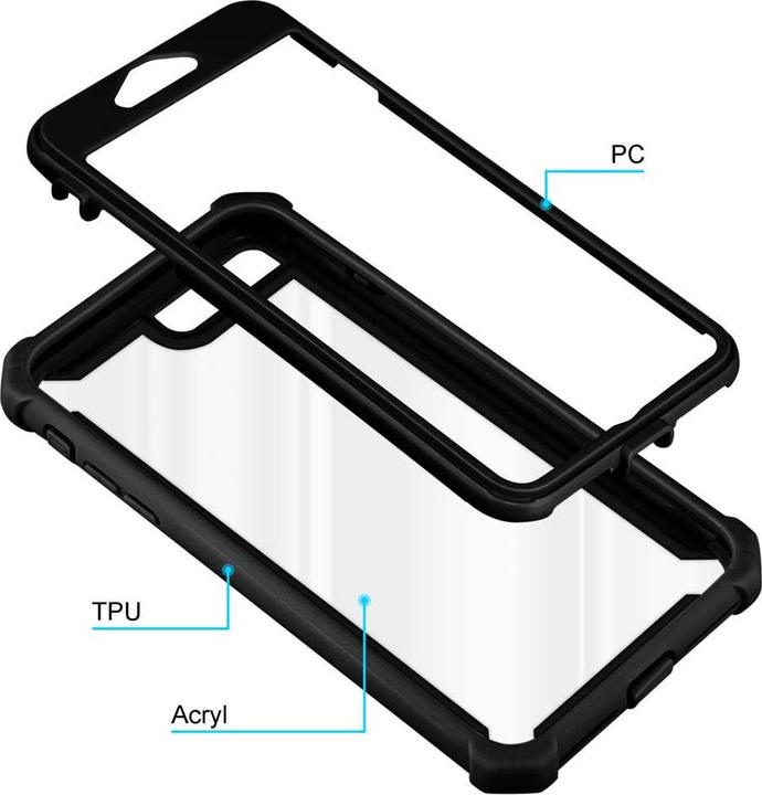 Image du produit Cadorabo Couverture acrylique hybride 2 en 1 (Apple iPhone 7 Plus, Apple iPhone 7s Plus)