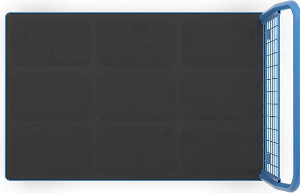 Image du produit eurokraft pro Chariot plate-forme à panneaux grillagés, L x l plate-forme 1200 x 800 mm (500 kg)