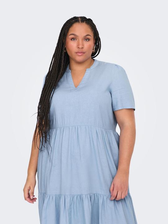 Actual product image Only Regular fit V-neck curve short dress dress (48)