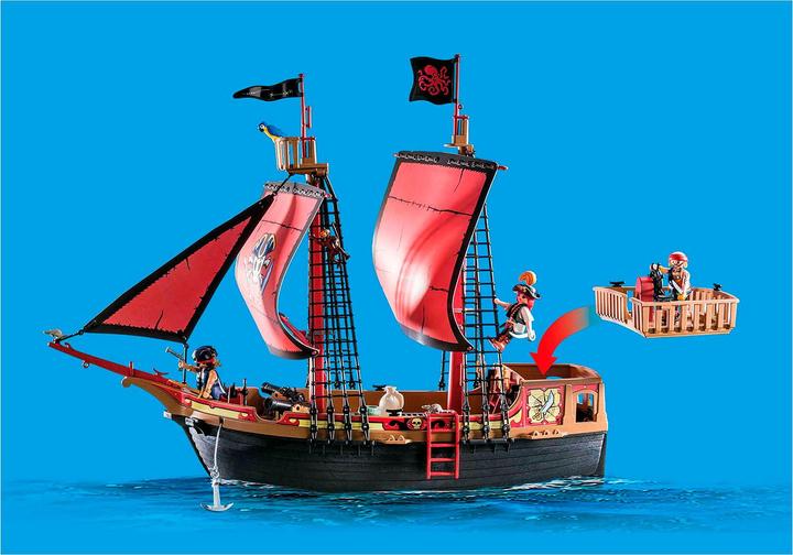 Produktbild Playmobil Totenkopf-Kampfschiff (70411, Playmobil Pirates)