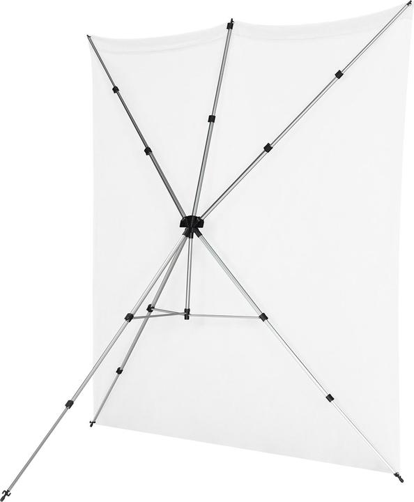 Immagine prodotto Westcott X-Drop Pro - Kit fondale bianco (8' x 8') resistente alle rughe, 2,4x2,4m (240 cm)