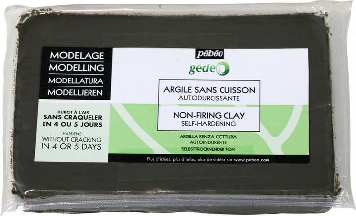 Produktbild Pebeo Gédéo Selbsttrocknender Ton Betongrauer Ungebrannter 1,5 Kg Block (Betongrauer)