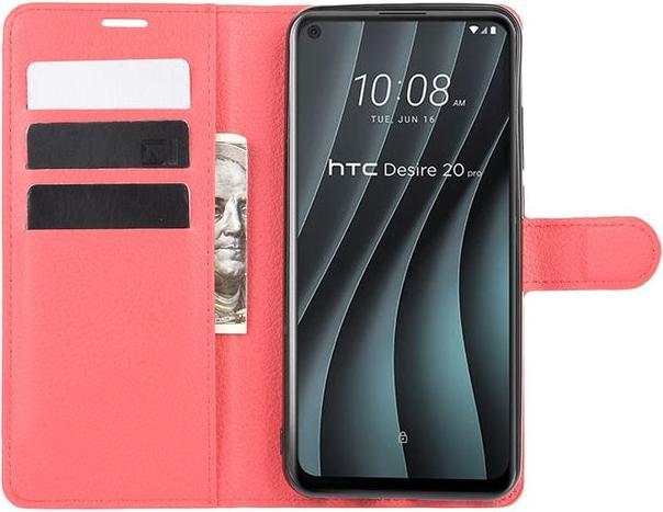 Actual product image MU Classic Litchi Leather Bookcover Series (HTC Desire 20 Pro)