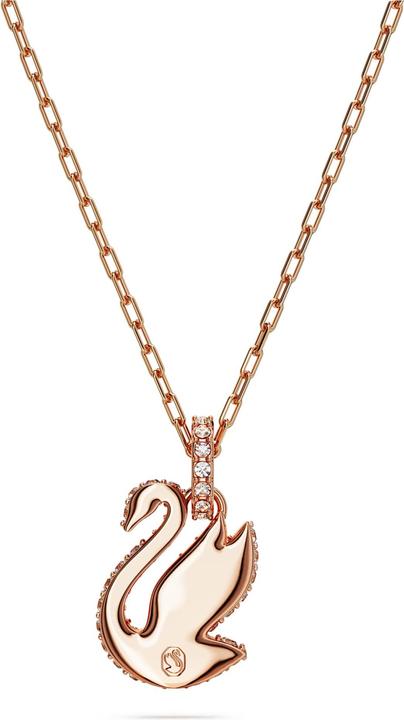 Produktbild Swarovski Iconic Swan Halskette Schwan Klein Weiss Roségold (Swarovski Metall, 38 cm)