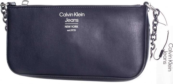 Actual product image Calvin Klein Ladies Shaped Shoulder Bag25 Spec Bags, Black, One Size