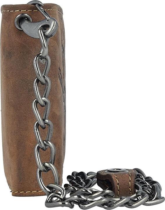 Image du produit Greenburry Portefeuille Vintage Skull à chaîne en cuir 12,5 cm