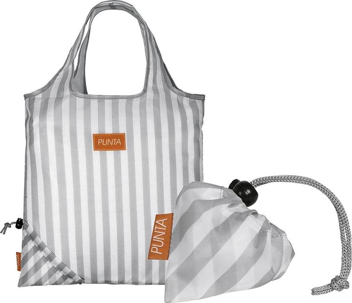 Actual product image Punta Folding shopper striped12l