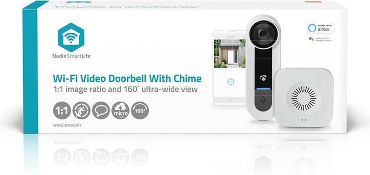 Image du produit Nedis Portier vidéo Smartlife Wi-Fi - Blanc
