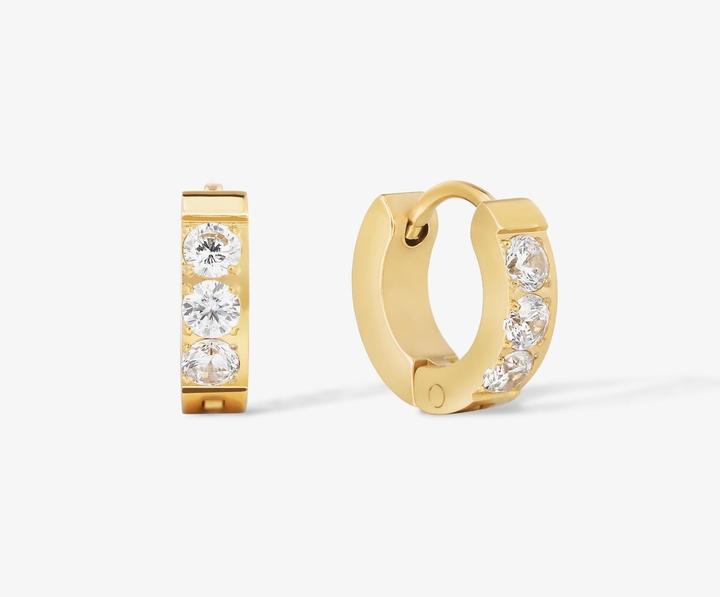 Sensora Jewelry Sparkle Hoops Ohrringe (Edelstahl)