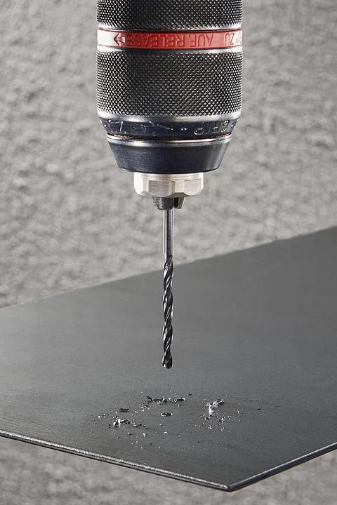 Produktbild wolfcraft Metallbohrer-Set HSS rollgewalzt, Ø 2-8 mm, 6-tlg. (2, 3, 4, 5, 6, 8 mm)