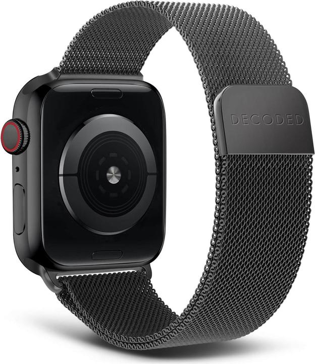 Decoded Milanaise Traction Strap (44 mm, 45 mm, 42 mm, Edelstahl, Apple Watch Series 10, Apple Watch Series 3, Apple Watch Series 5, Apple Watch Series 4, Apple Watch Series 1, Apple Watch Series 2)