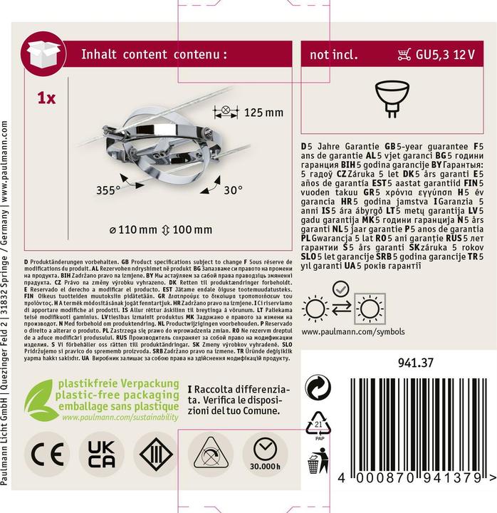 Image du produit Paulmann Système de fil Cardan (GU5.3)
