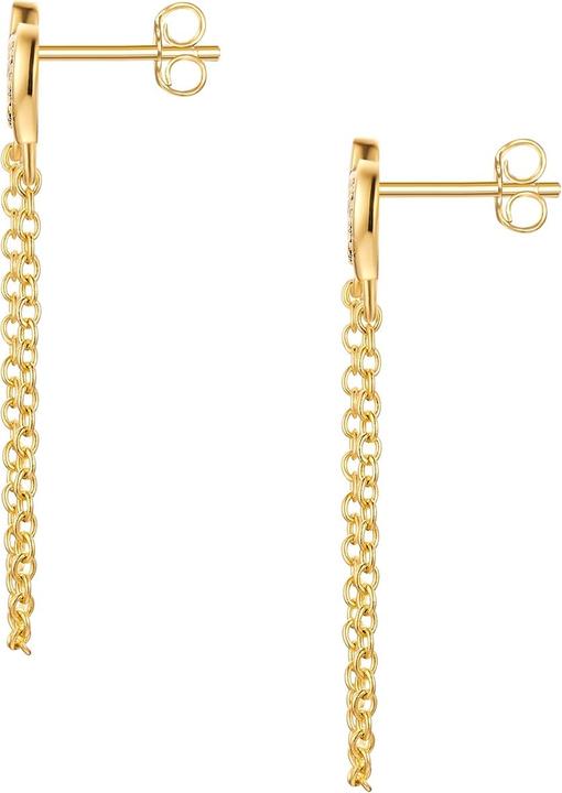Immagine prodotto Glanzstücke München Orecchini da donna con cuore e quadrifoglio in argento - 34556 (Argento)